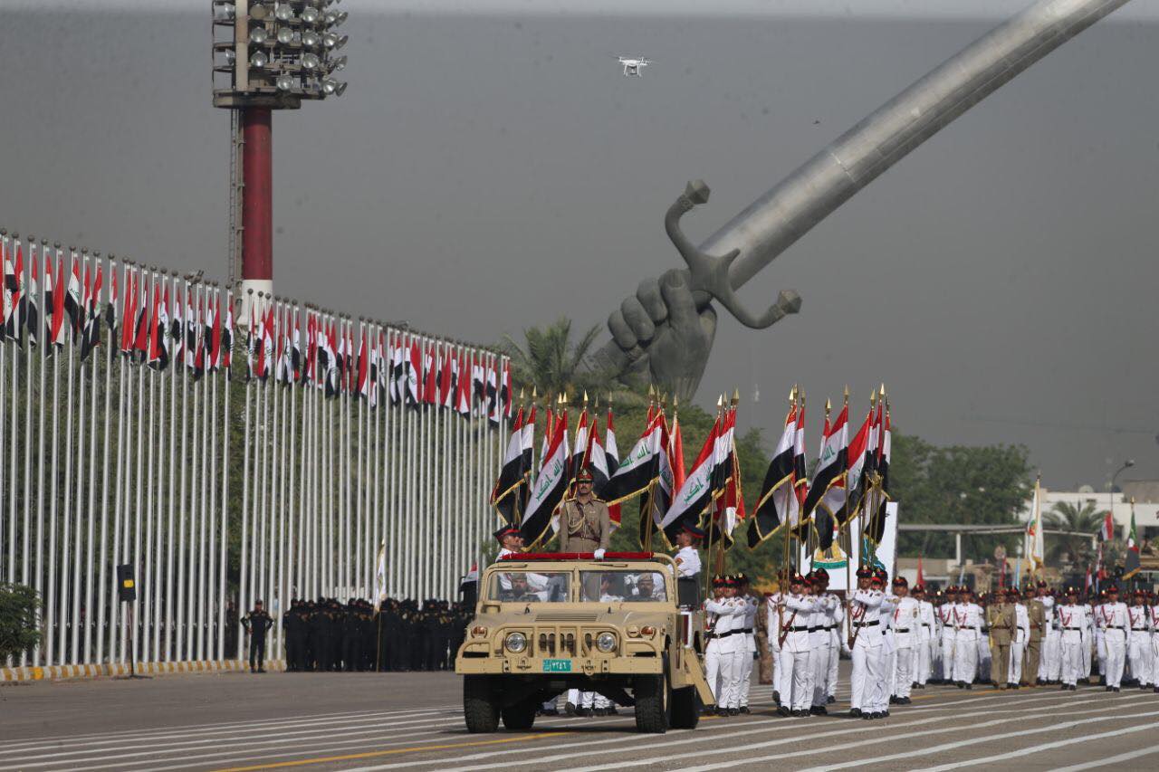 Iraq celebrates victory over the Islamic State (IS)  with a military parade in Baghdad, July 15, 2017. (Photo: Iraqi Prime Minister’s Press Office)